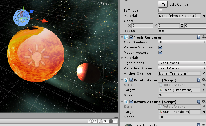 Solar System Animation Script