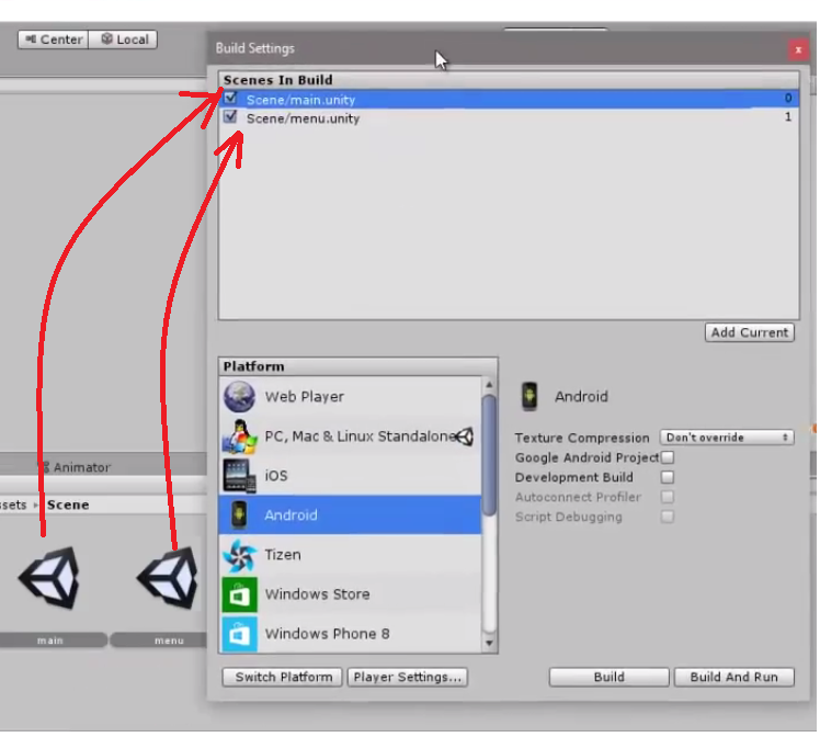 Exporting Android Build Game
