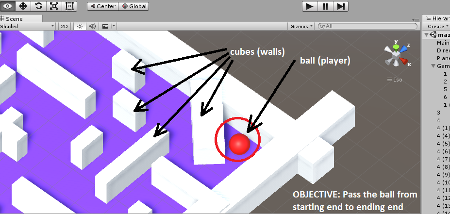 Maze Game development in Unity 3D
