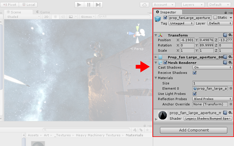 The Inspector Windows of Unity