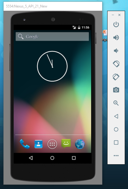 launching a new Android Virtual Device