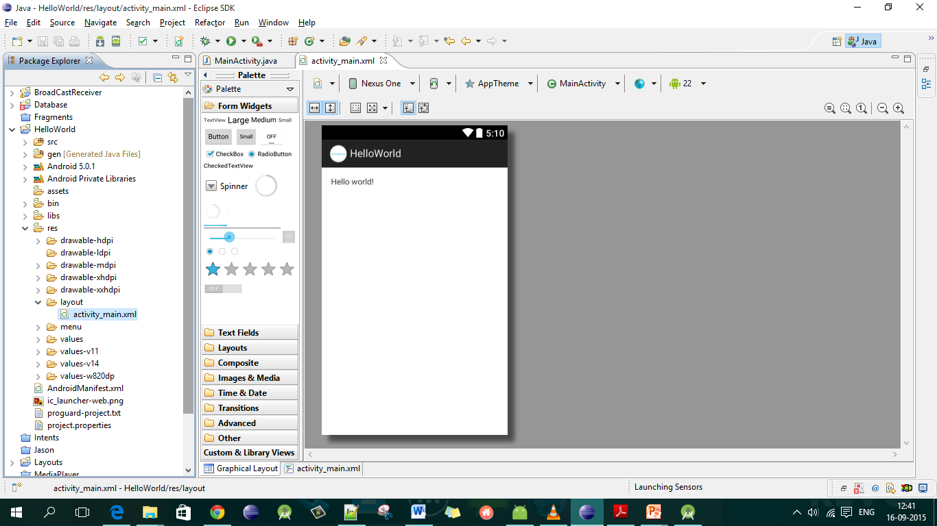 Package Structure in Android