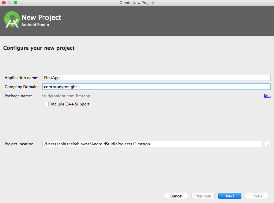 First Android Application