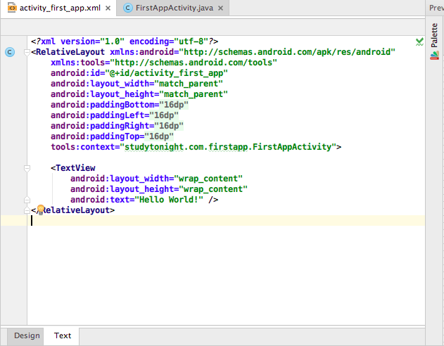 First Android Application