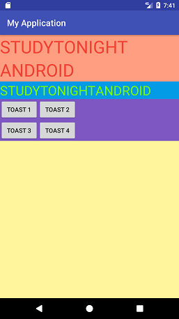Hierarchical Arrangement using multiple layout and view in Android