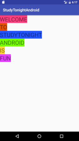 Vertical Linear Layout in Android