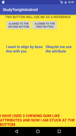 Relative Layout in Android
