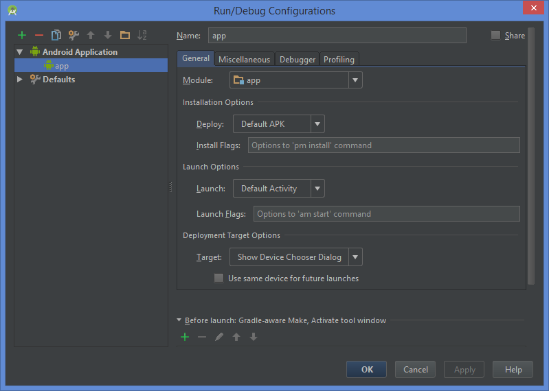 Running First Android Application