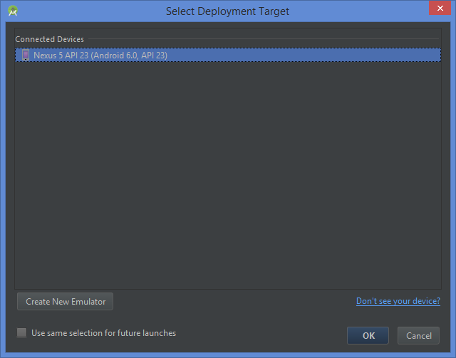 Running First Android Application