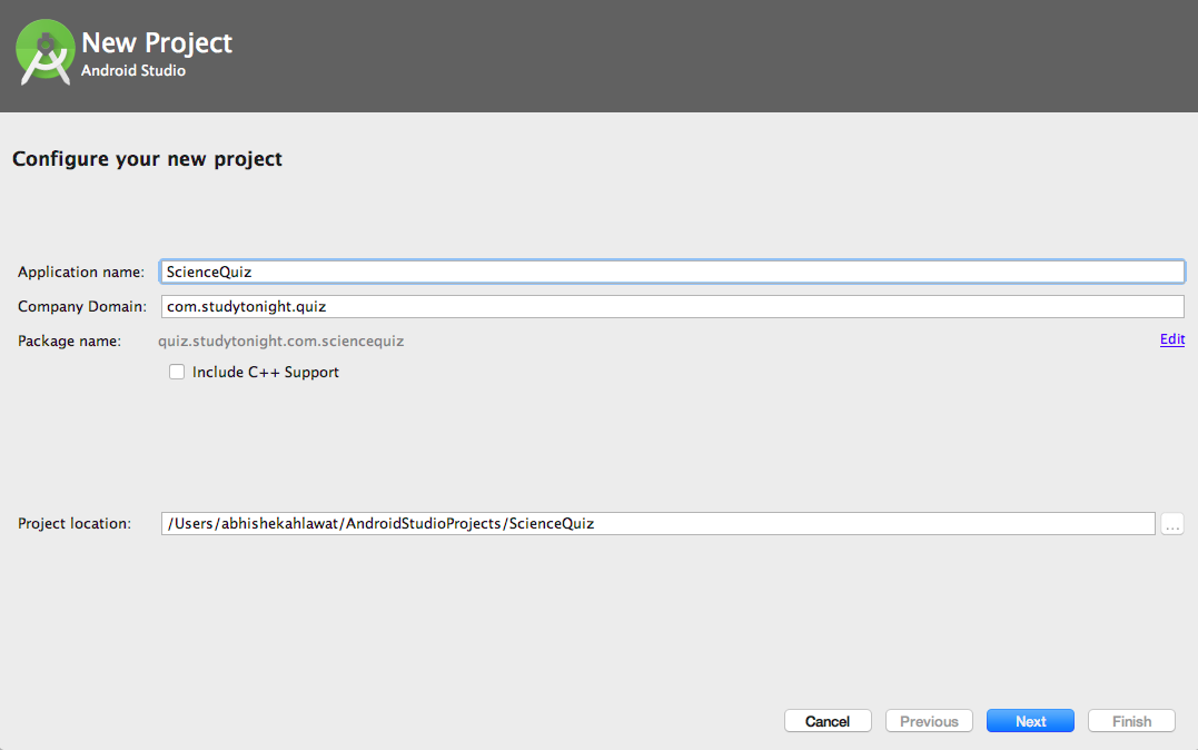Science Quiz App development