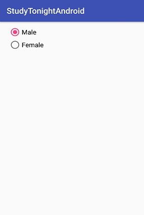 radioButton View in Android