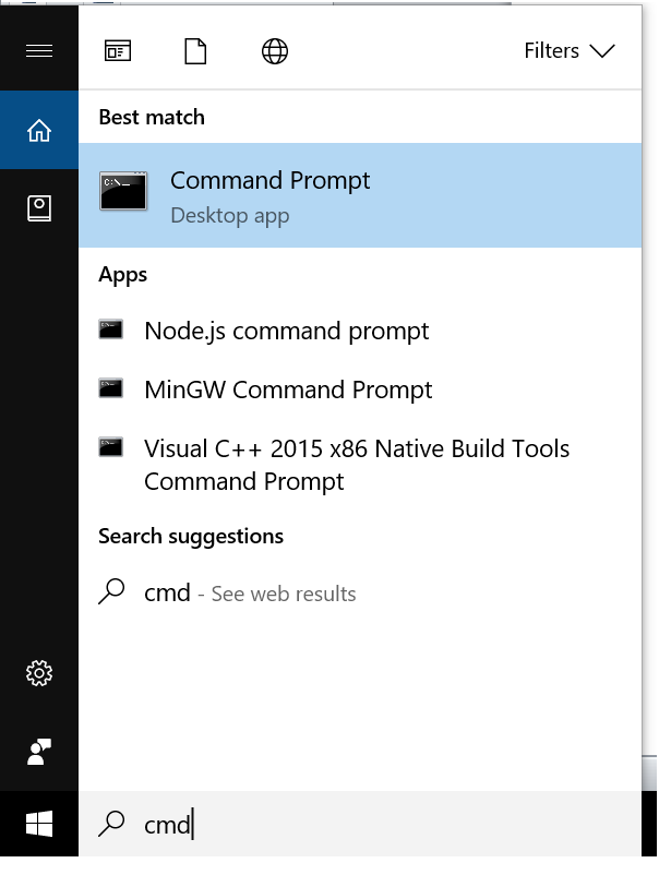 Command Line Interface in Windows