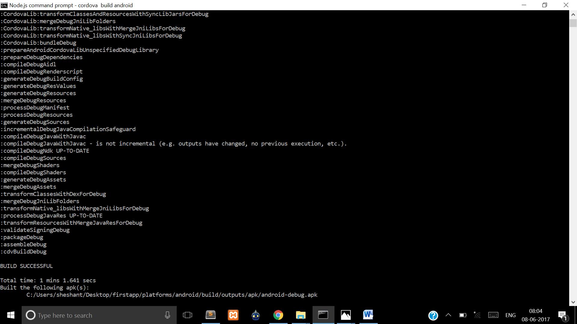 First Android Application