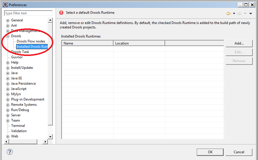 Add Drools plugin in eclipse