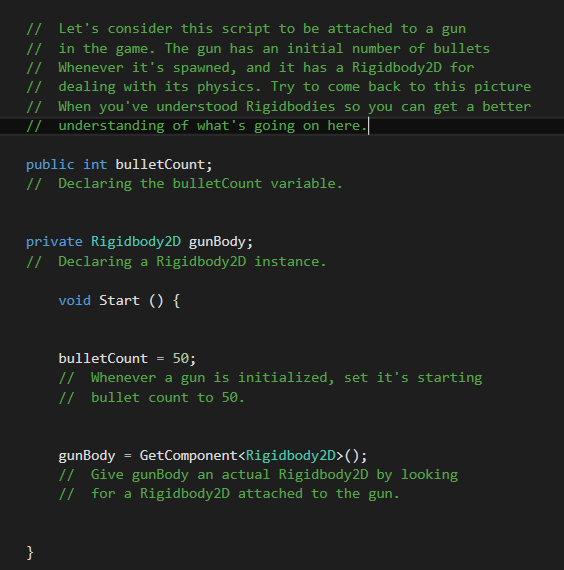 Basics of Unity Script