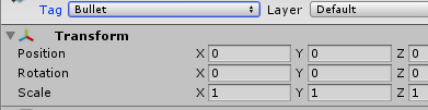 Adding a tag for game object in unity