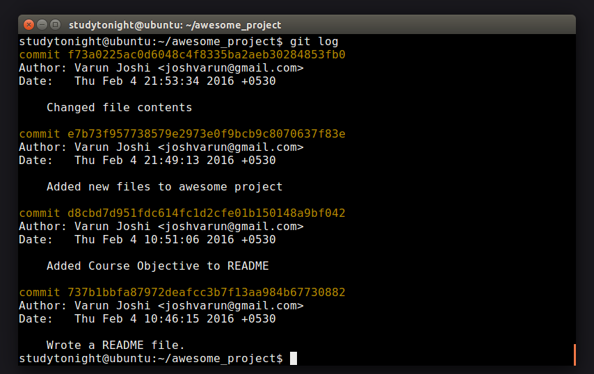 Checking Repository Logs