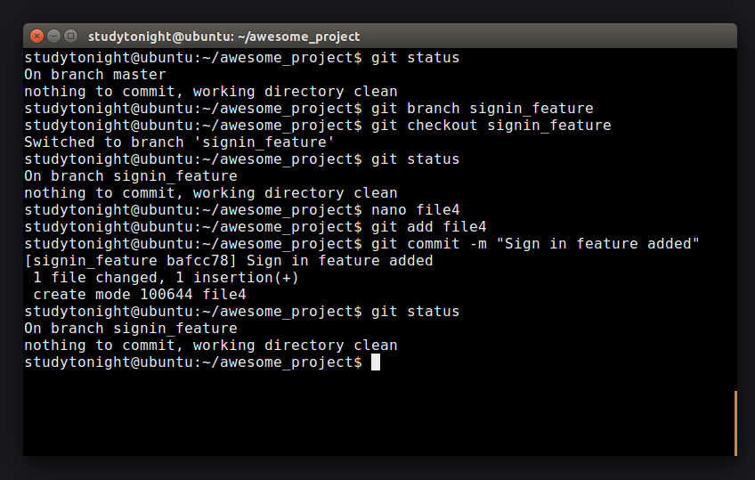 Creating a Branch in Git