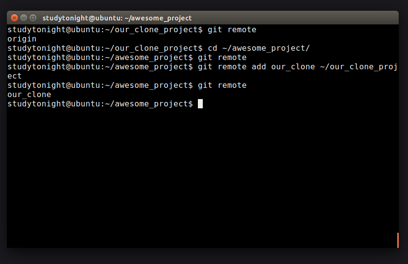 Cloning in GIT