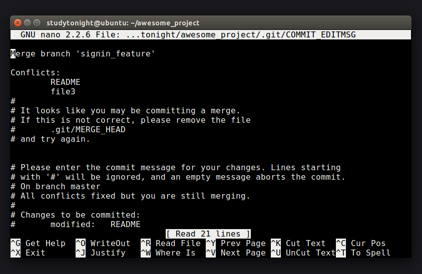 Merge Conflicts in GIT