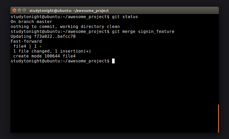 Merging Branches in GIT