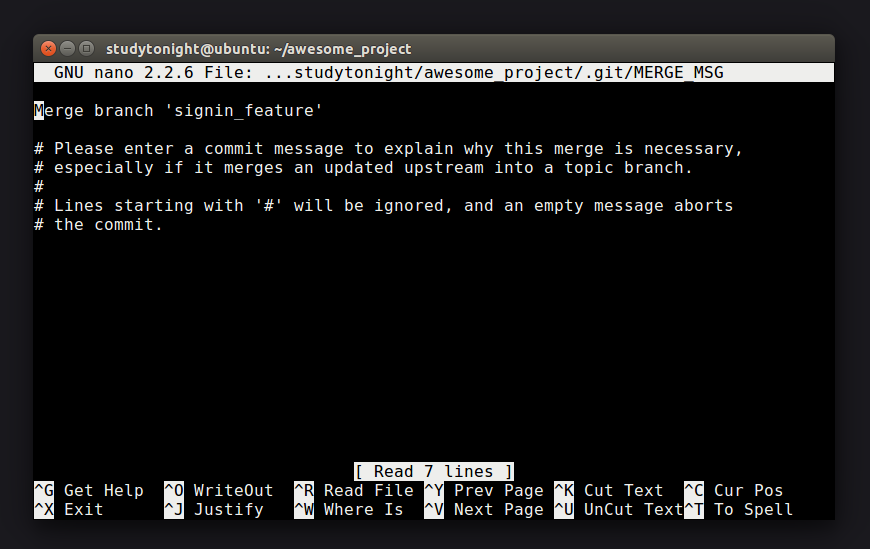 Merging Branches in GIT
