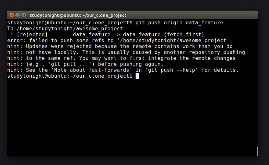 Pushing and Pulling in GIT