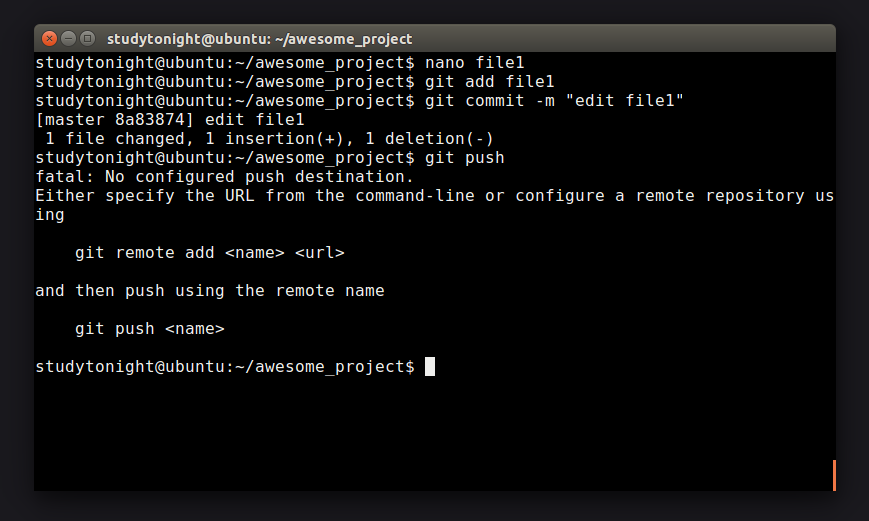 Pushing and Pulling in GIT