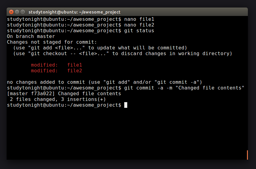Staging Area in GIT