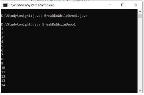 break-statement-output-do-while 