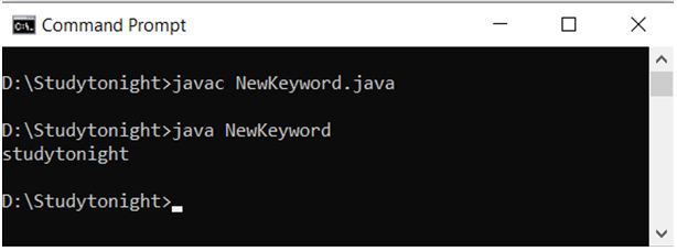 new-keyword-example