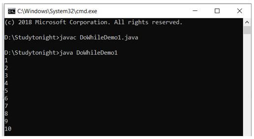 output-of-do-while-program 