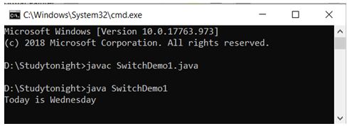 output switch Example