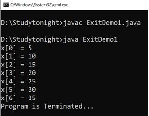 system-exit-program