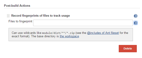 Configuring Post Build activities
