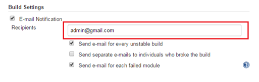 Configuring Maven Build Settings