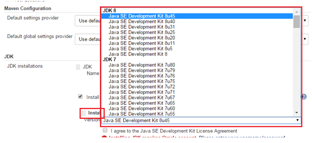 Configuring JDK in Jenkins