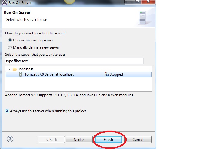 creating a JSP Page in Eclipse