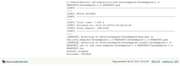 Build Automation in Maven using Jenkins Server