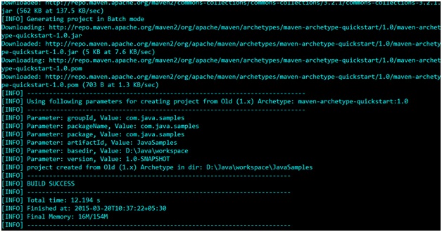 Creating first Maven Project