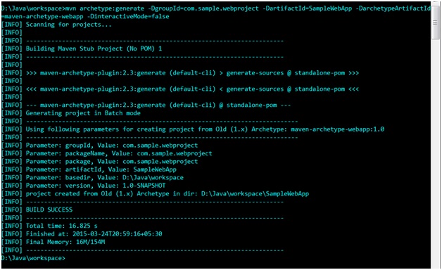 Creating Simple Web Application in Maven