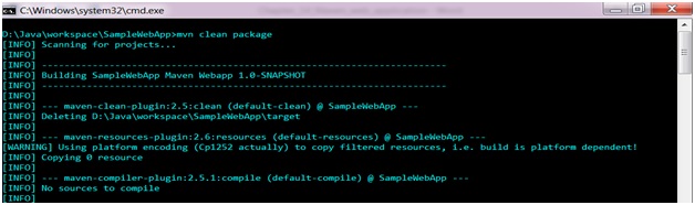 Clean and Build Web Project in Maven