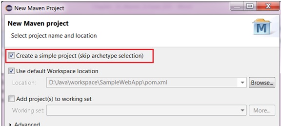 Maven Project with Eclipse IDE