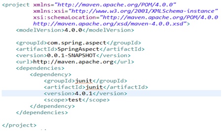 Sample POM Xml file