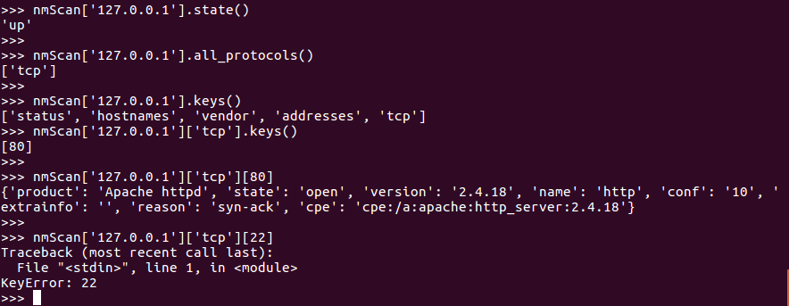 Integrating Port Scanner with Nmap