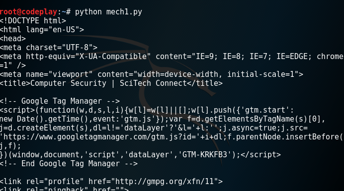 Mechanize Library