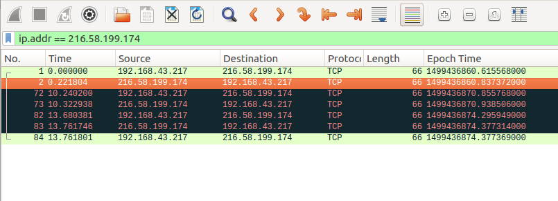 Using Wireshark