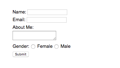 PHP form handling example