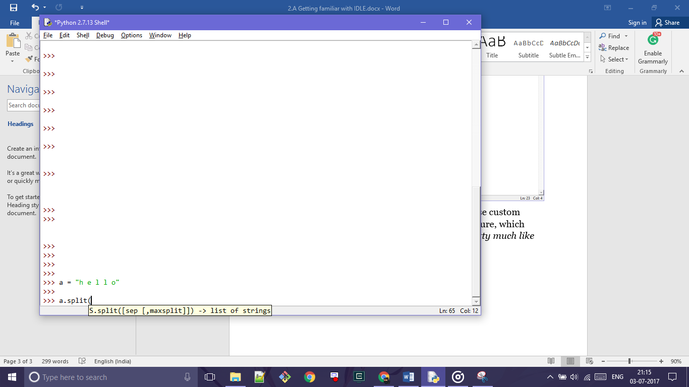 Introduction to IDLE