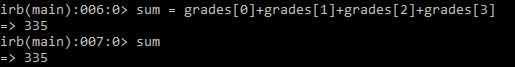 Sum of ELements of Array in Ruby